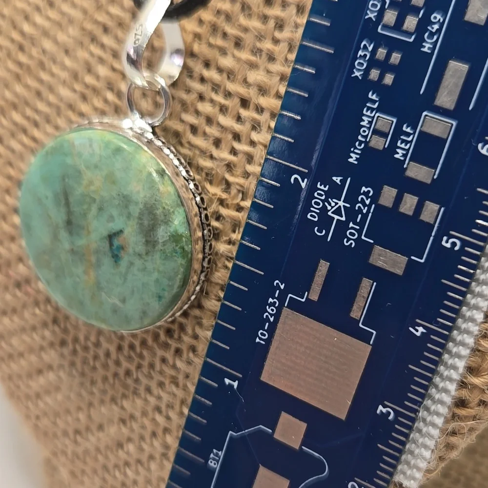 Peruvian Turquoise pendant #308 - Picture 3 of 4